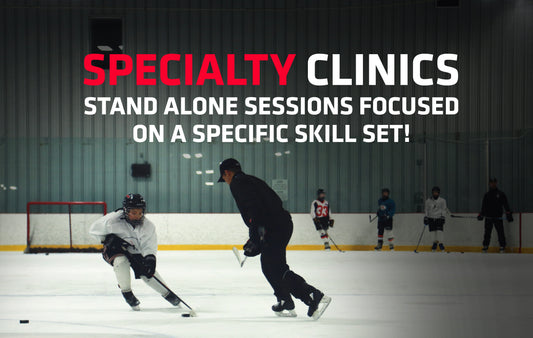 Specialty Clinic - Mixed Skills Mastery - Linear Movement, Small Area Movement, Puck Control and Agility. 6 programs starting July 22, August 06, August 19, and August 26